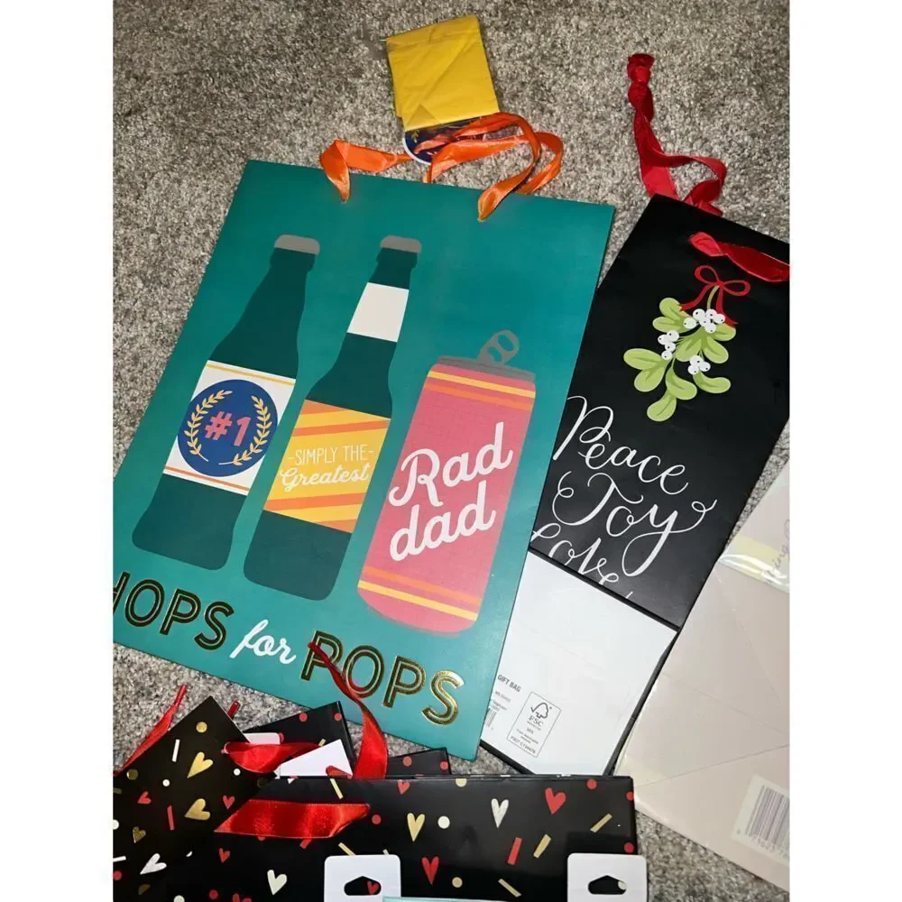 Assorted Gift Bags Set - 13 New with Tags for Various Occasions